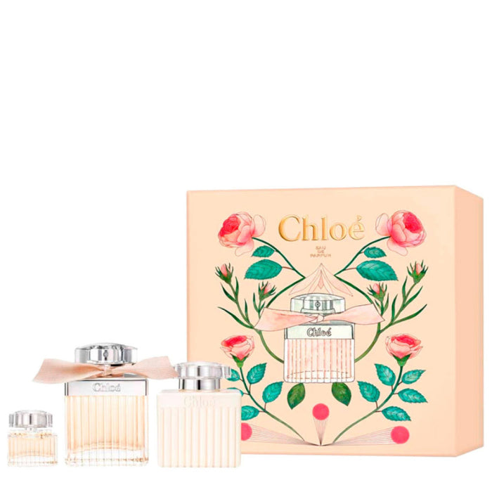 CHLOE BY CHLOE (W) SET EDP 75ML + BL 100ML + 5ML Travel Set - CHLOE - Fragrance HQ Kenya