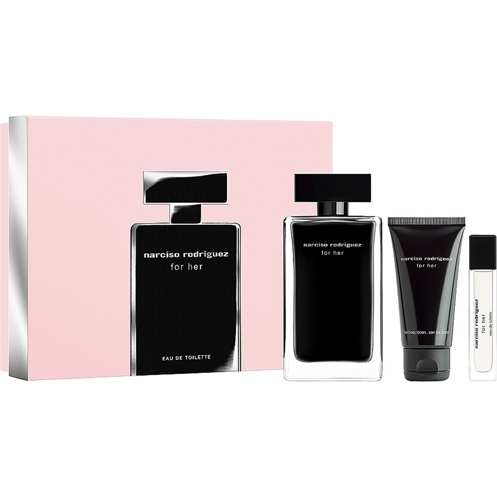 NARCISO RODRIGUEZ FOR HER (W) SET EDT 100ML + EDT 10ML SPRAY + BL 50ML