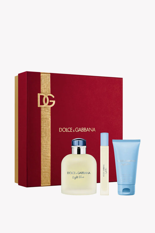 DOLCE & GABBANA LIGHT BLUE (M) SET EDT 125ML + EDT 10ML + SG 50ML