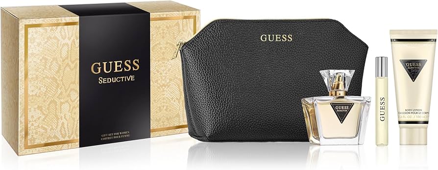 GUESS SEDUCTIVE (W) SET EDT 75ML + EDT 15ML + BL 100ML + POUCH - GUESS - Fragrance HQ Kenya