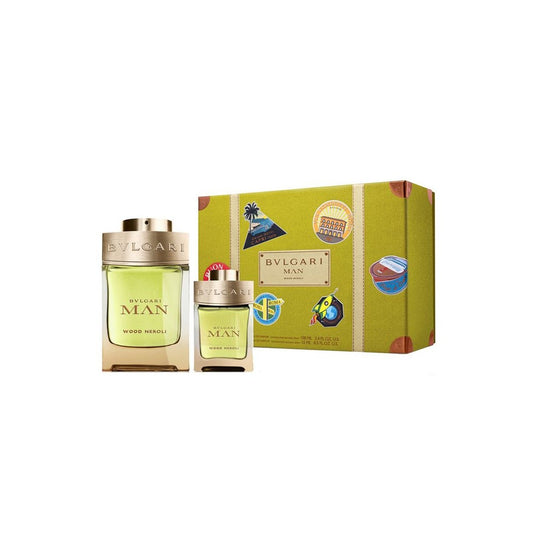BVLGARI MAN WOOD NEROLI (M) EDP 100ML + 15ML MINI TRAVEL SET