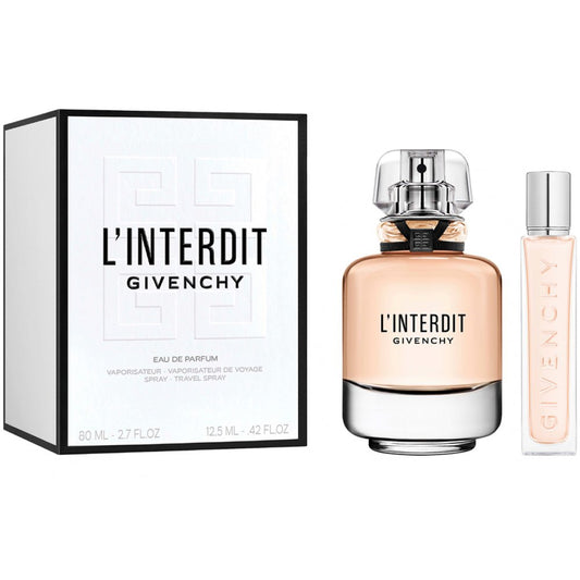 GIVENCHY L'INTERDIT (W) SET EDP 80ML + EDP 12.5ML TRAVEL SPRAY - GIVENCHY - Fragrance HQ Kenya