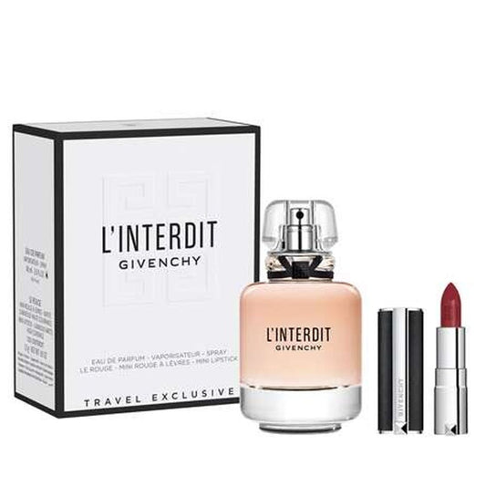 GIVENCHY L'INTERDIT (W) SET EDP 80ML + Rouge Lipstick 1.5G